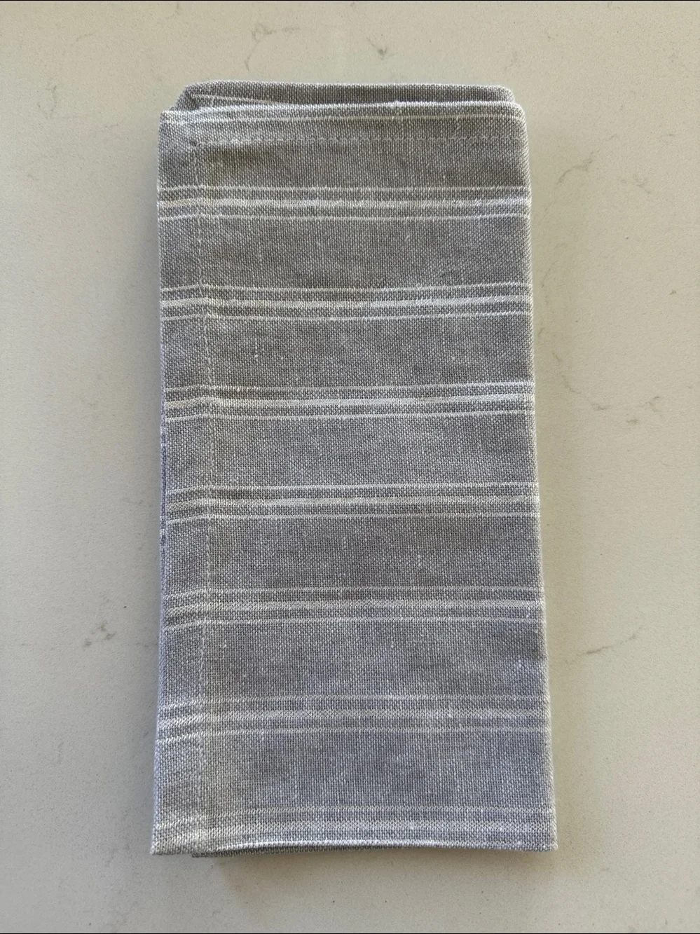 Grey Silver Napkins set of 12. NWOT